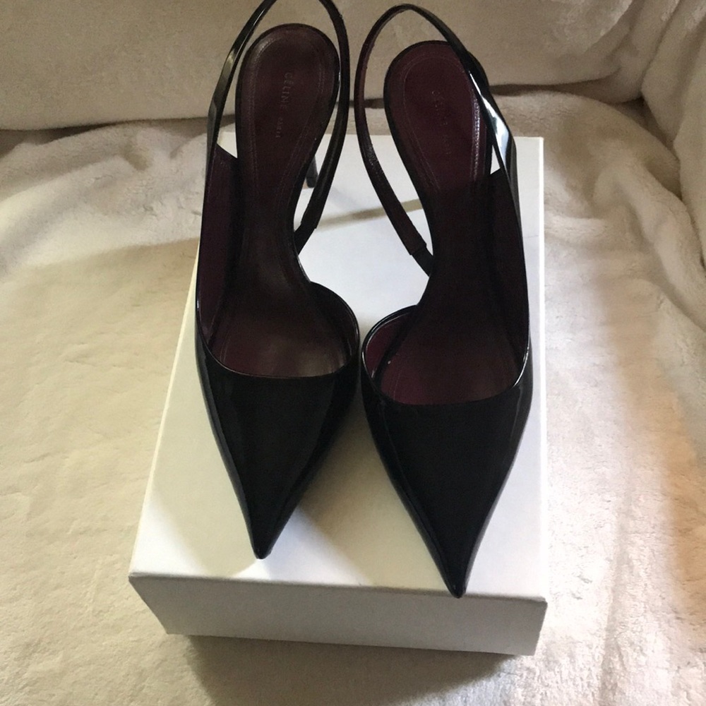 Patent Leather Sling backs heels